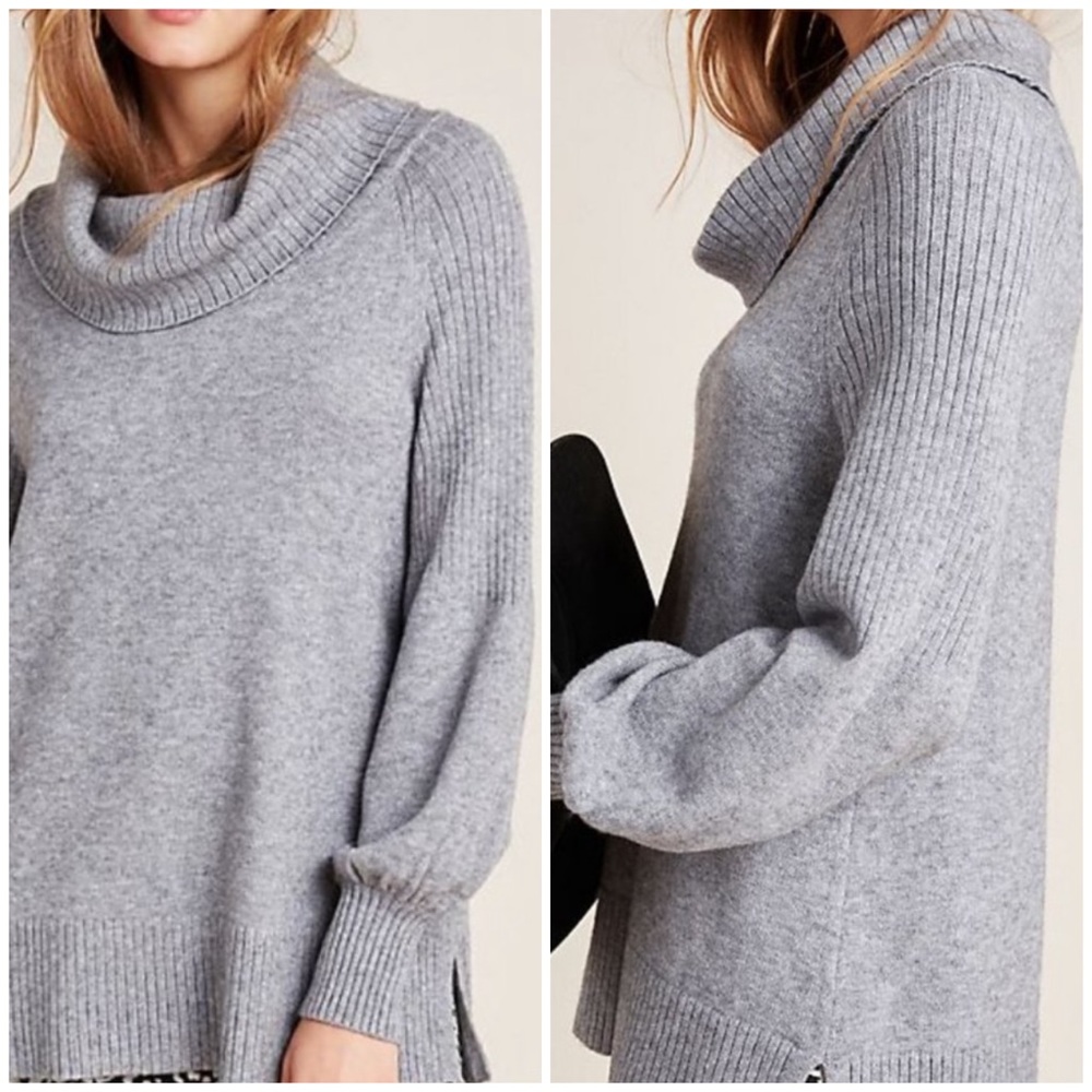 New Anthropologie Paloma Knit Tunic Sweater - Picture 2 of 8